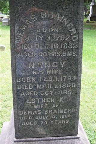 Brainard/Brainerd, Demas 1792-1882