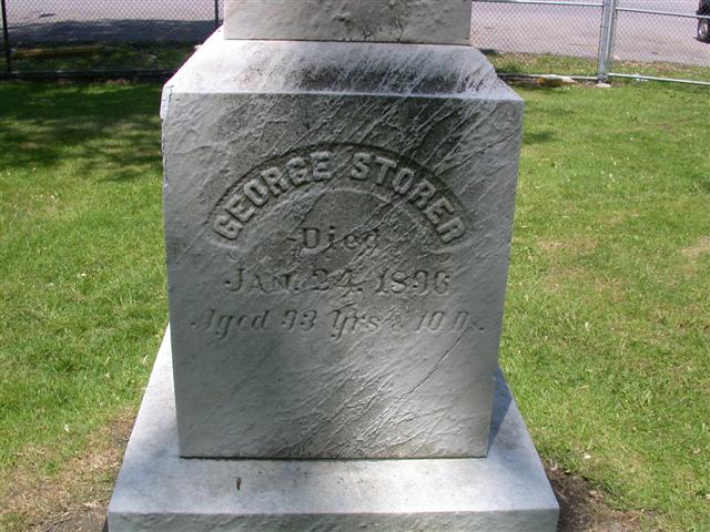 Storer Family Monument<BR>
South face<BR>
Storer, George 1803-1896