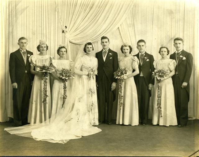 Wedding party - Bride and Groom unknown