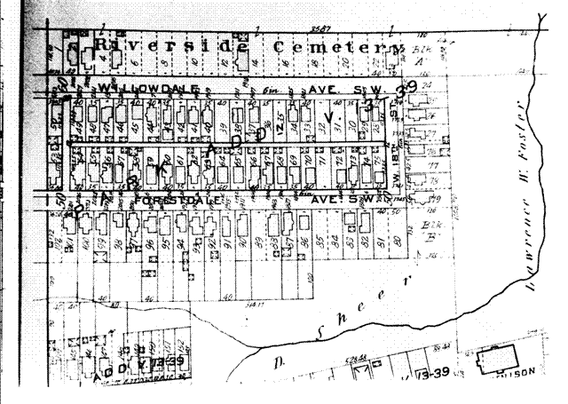 Platmap of the Park Addition. Date unknown.