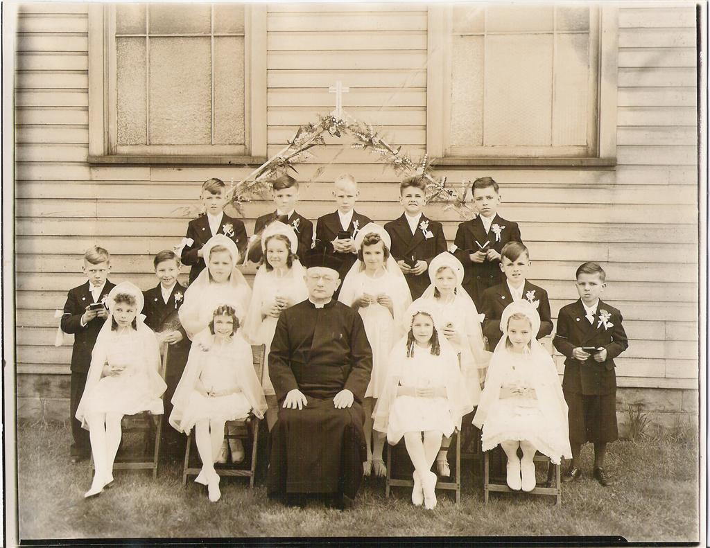 St. Barbara's 1945 Communion Class Made their First Holy Communion on: May 12, 1946 (Submitted by Barbara Petruzzi Halusker)