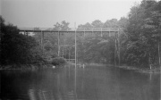 Beyerle Lake and bridge - Late 1800's