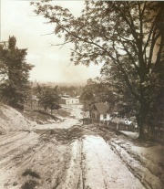 Not really Denison hill, but similar enough that it gives you an idea of what it might have once looked like before being paved.