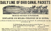 Ohio Canal ad circa 1837